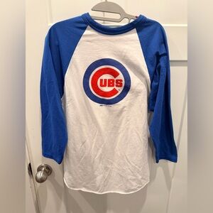 Chicago Cubs MLB Baseball Raglan Tee 3/4 Sleeve MEDIUM